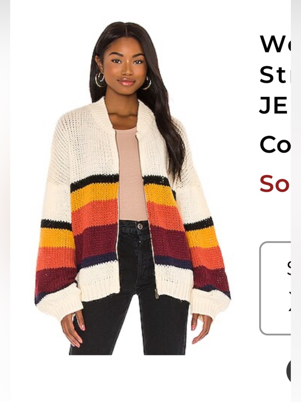 NWOT Jen’s Pirate Booty Cardigan